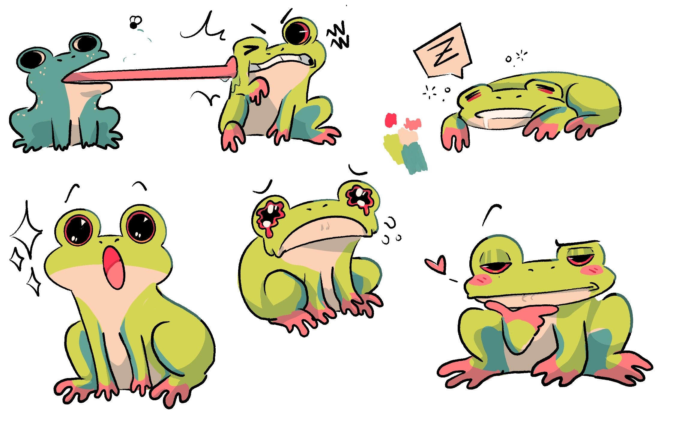 tree frog character sheet