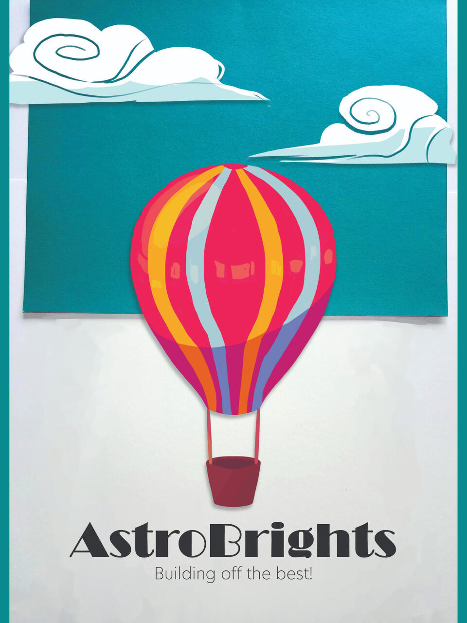 air balloon astrobrights poster
